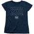WHITE CASTLE/CRAVING - S/S WOMENS TEE - NAVY