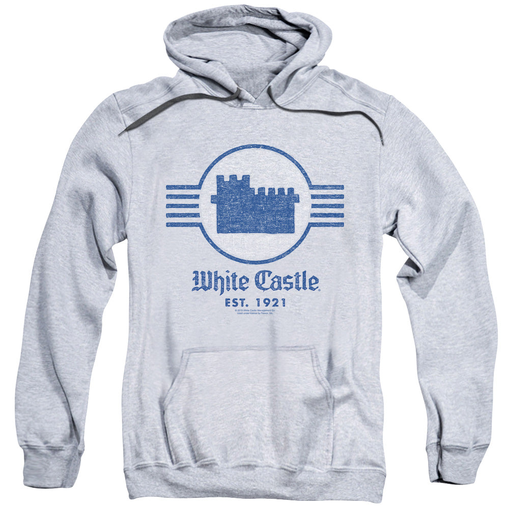 WHITE CASTLE/EMBLEM - ADULT PULLOVER HOODIE - ATHLETIC HEATHER