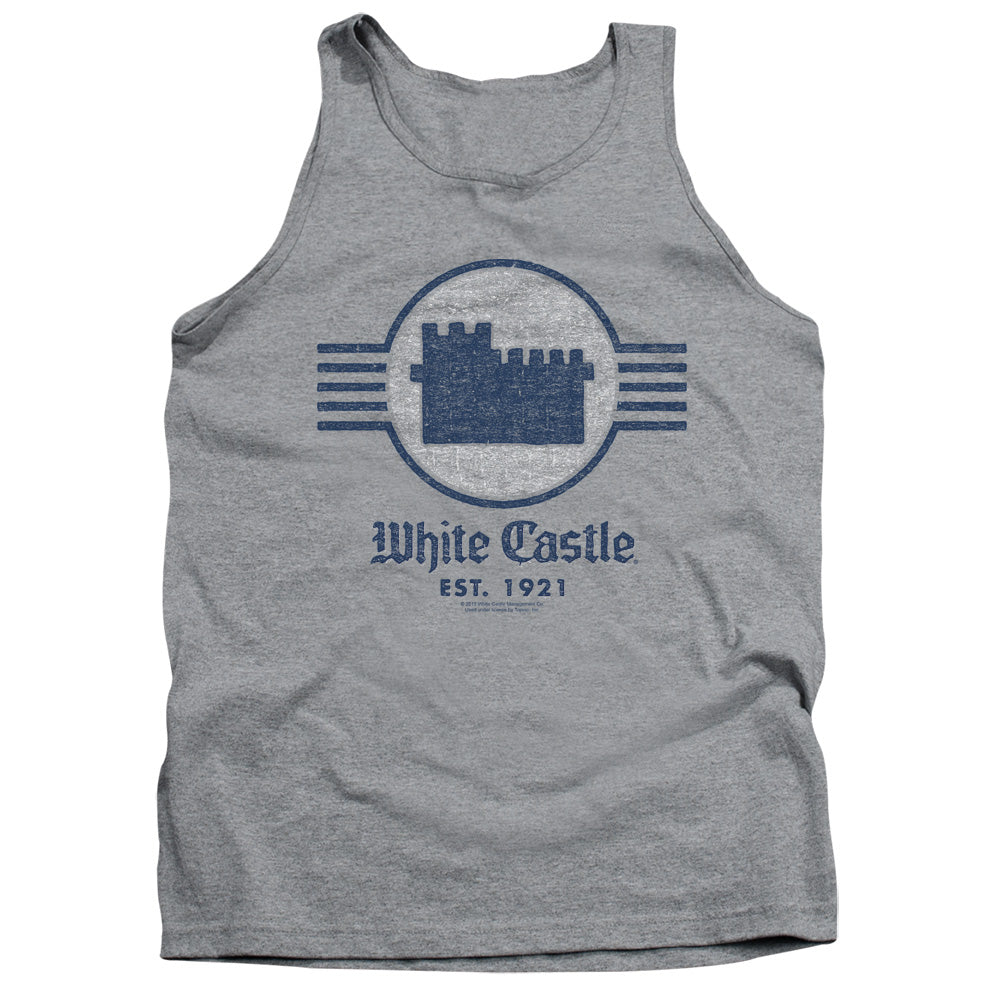 WHITE CASTLE/EMBLEM - ADULT TANK - ATHLETIC HEATHER