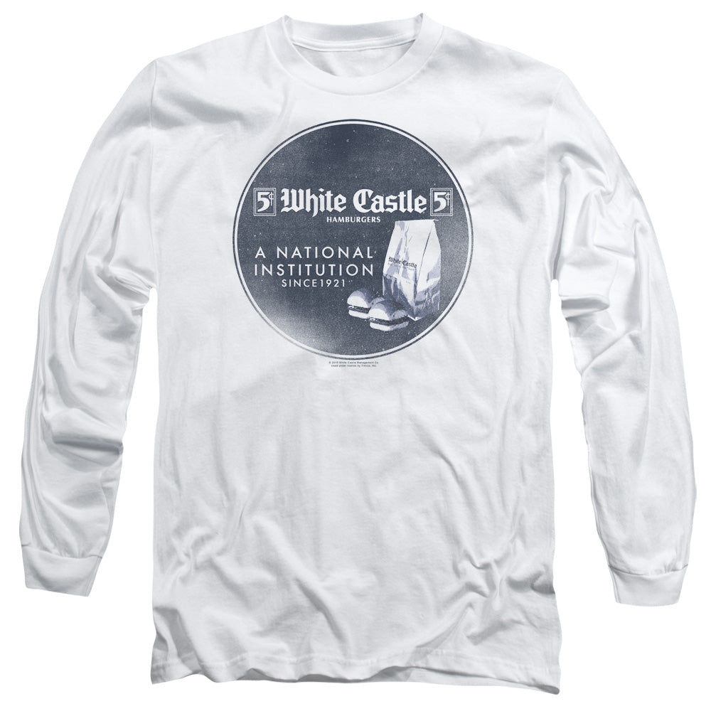 WHITE CASTLE/NATIONAL INSTITUTION -  L/S ADULT 18/1  - WHITE