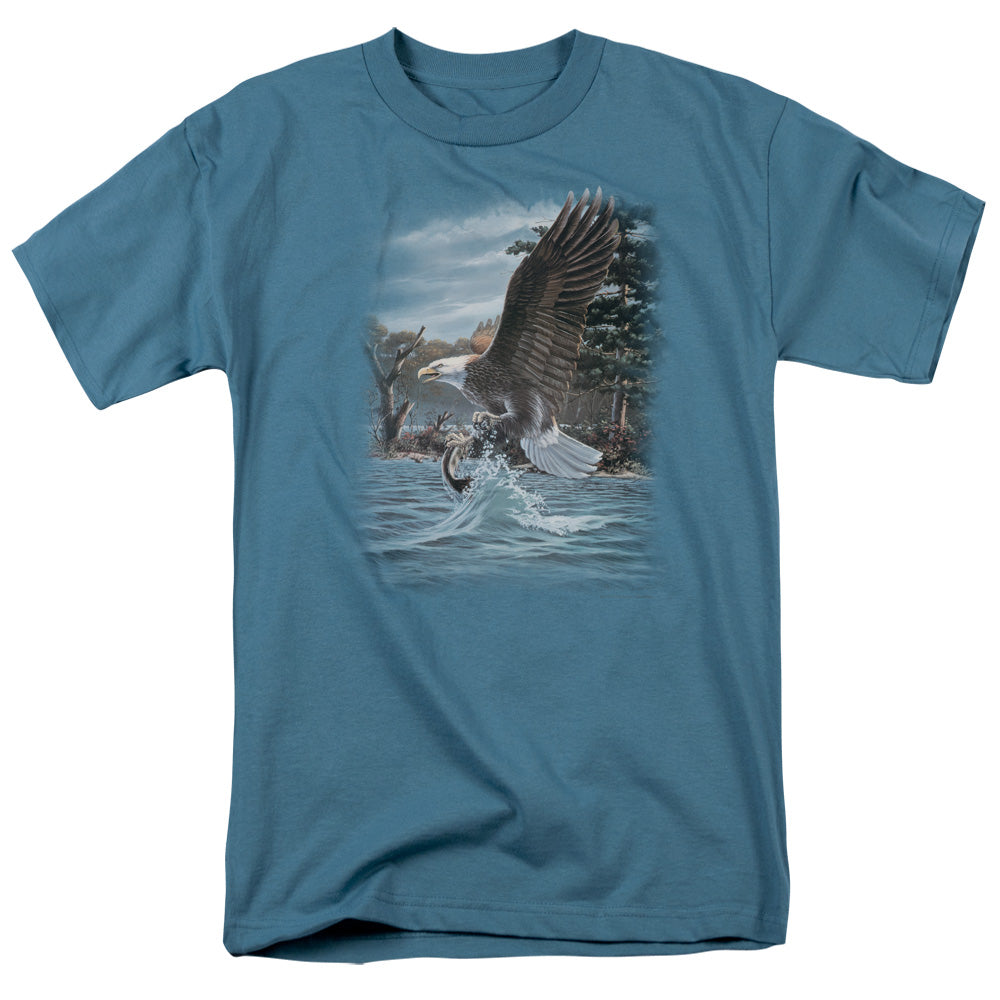 WILDLIFE/THE NORTH WOODS BALD EAGLE - S/S ADULT 18/1 - SLATE