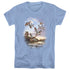 WILDLIFE/EVENING FLIGHT MALLARDS - S/S WOMENS TEE - CAROLINA BLUE