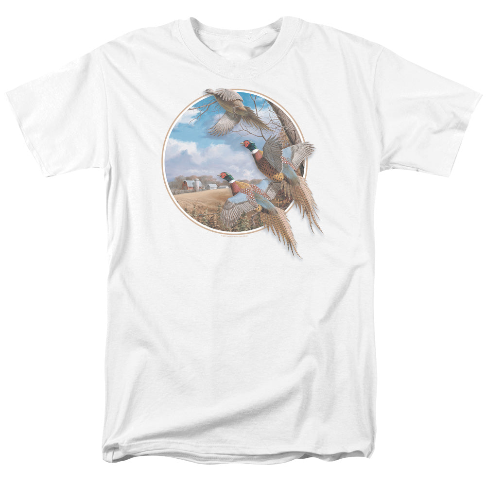 WILDLIFE/OCTOBER MEMORIES PHEASANTS - S/S ADULT 18/1 - WHITE