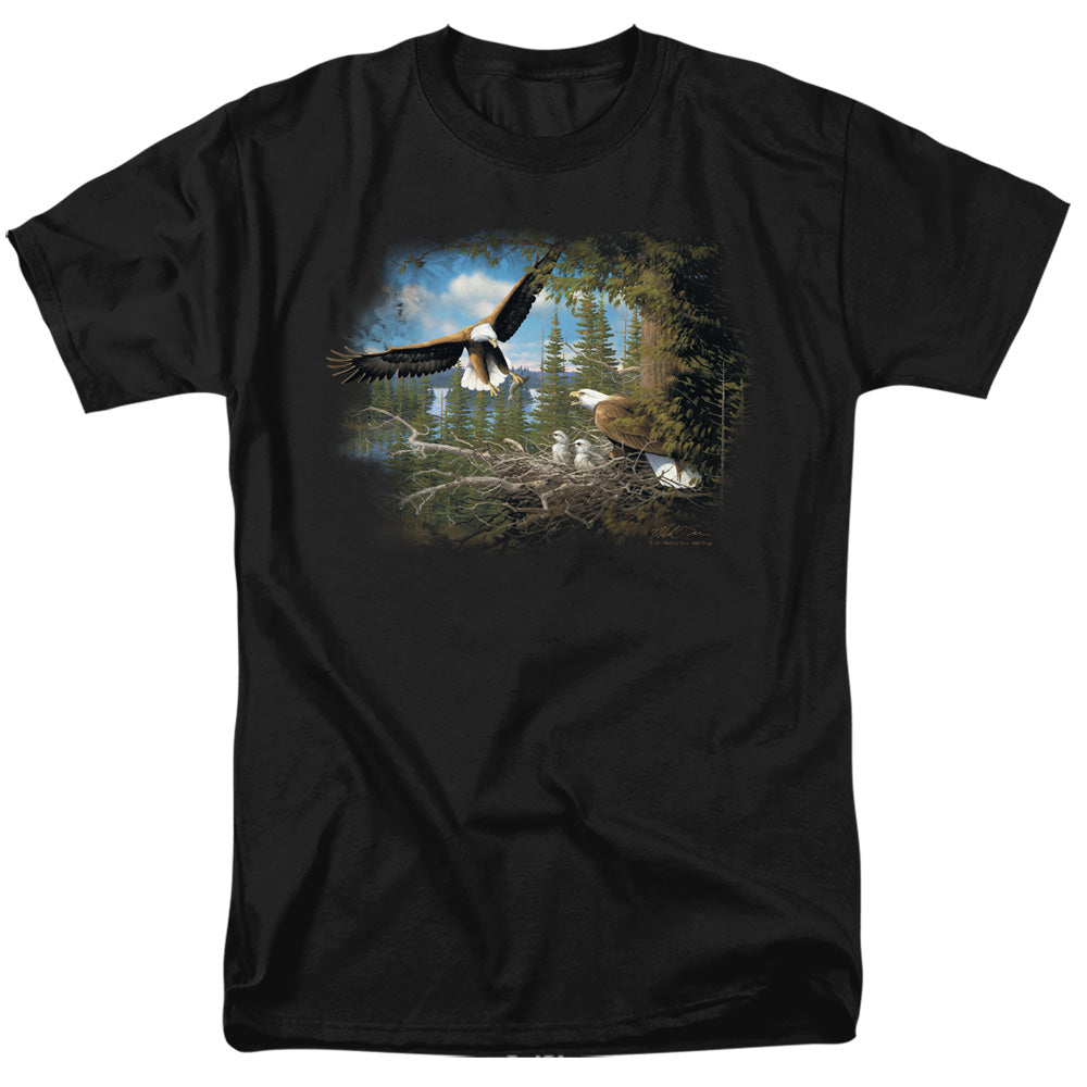 WILDLIFE/SPRING BALD EAGLES - S/S ADULT 18/1 - BLACK