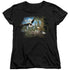 WILDLIFE/SPRING BALD EAGLES - S/S WOMENS TEE - BLACK