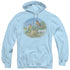 WILDLIFE/ORIOLES AND FARM - ADULT PULLOVER HOODIE - LIGHT BLUE