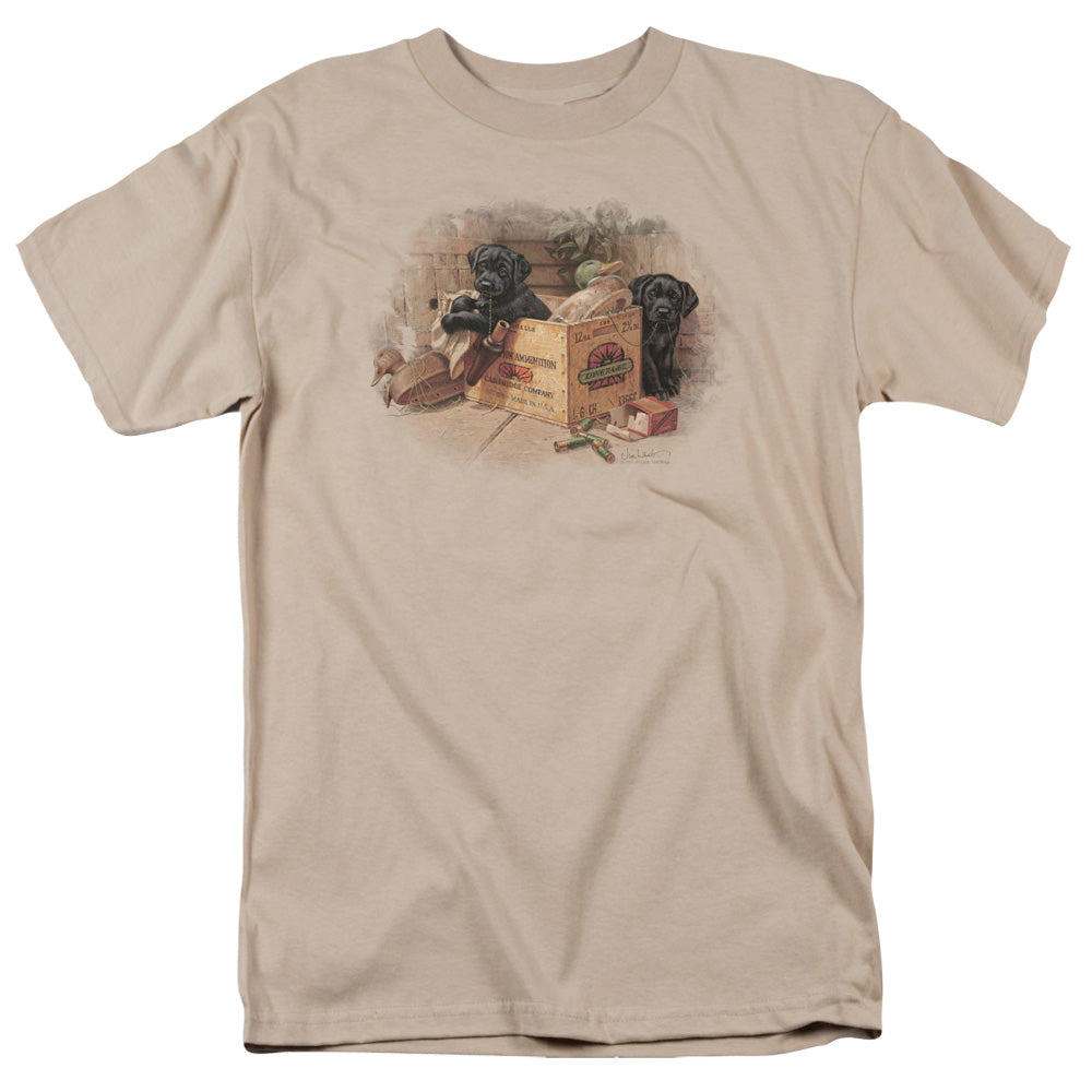WILDLIFE/BOX BOYS BLACK LABS - S/S ADULT 18/1 - SAND