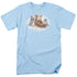 WILDLIFE/PLAYFUL KITTENS - S/S ADULT 18/1 - LIGHT BLUE