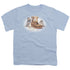 WILDLIFE/PLAYFUL KITTENS - S/S YOUTH 18/1 - LIGHT BLUE