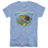 WILDLIFE/GANGING UP - S/S WOMENS TEE - CAROLINA BLUE