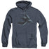 WILDLIFE/POWER&GRACE - ADULT HEATHER HOODIE - NAVY
