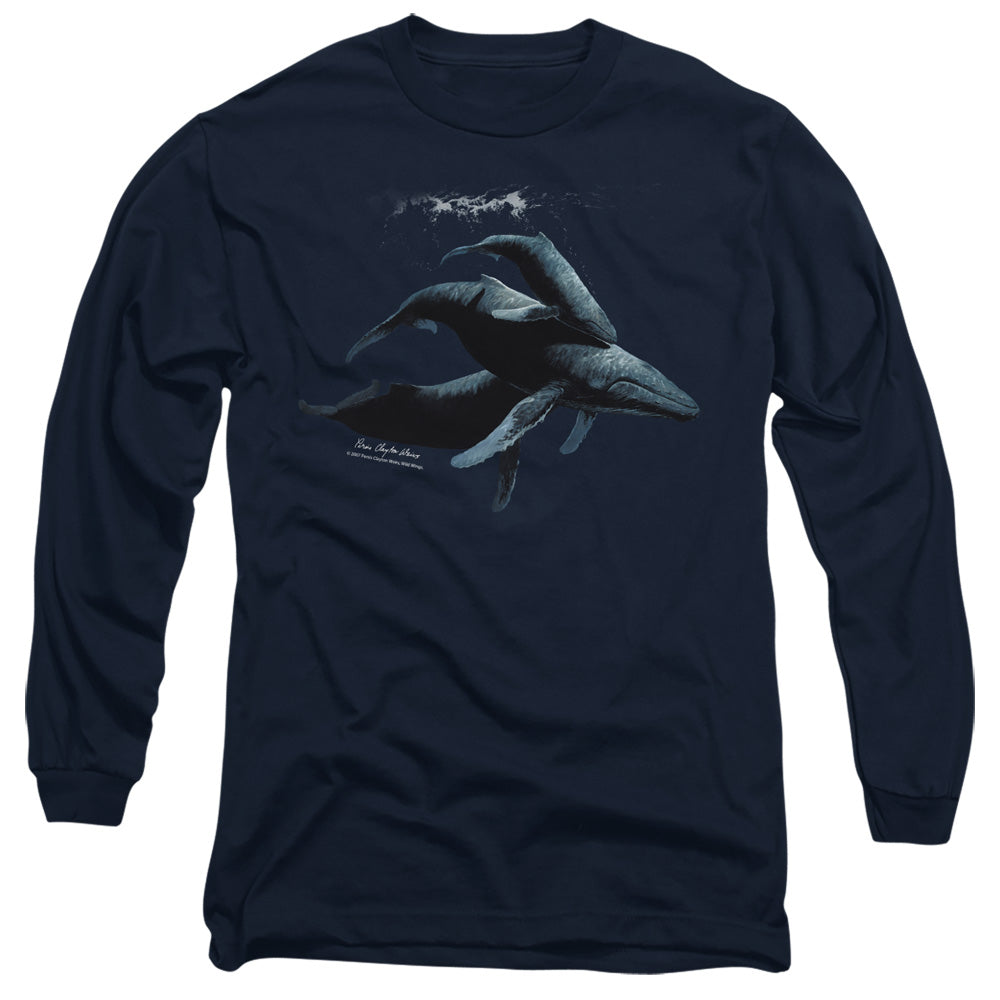 WILDLIFE/POWER&GRACE -  L/S ADULT 18/1  - NAVY