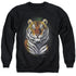 WILDLIFE/JUNGLE FIRE - ADULT CREWNECK SWEATSHIRT - BLACK