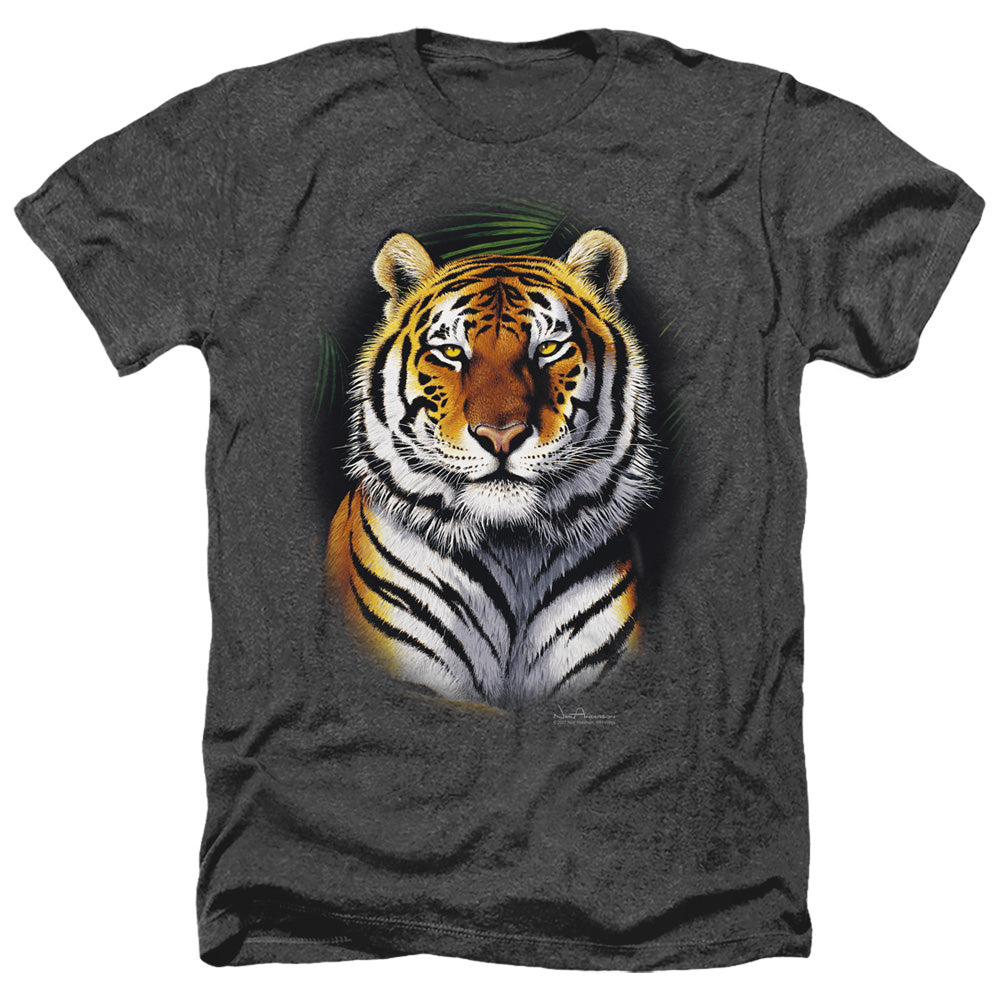 WILDLIFE/JUNGLE FIRE - ADULT HEATHER - BLACK