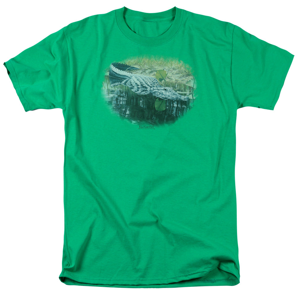 WILDLIFE/THE WATERS FINE - S/S ADULT 18/1 - KELLY GREEN