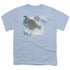 WILDLIFE/SNOW LEOPARD - S/S YOUTH 18/1 - LIGHT BLUE