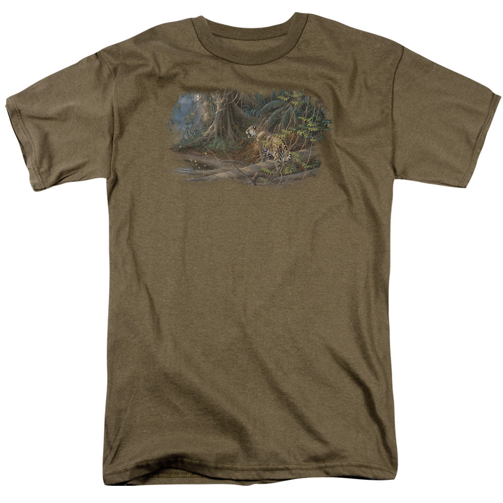 WILDLIFE/RIVER HEAT JAJUAR - S/S ADULT 18/1 - SAFARI GREEN