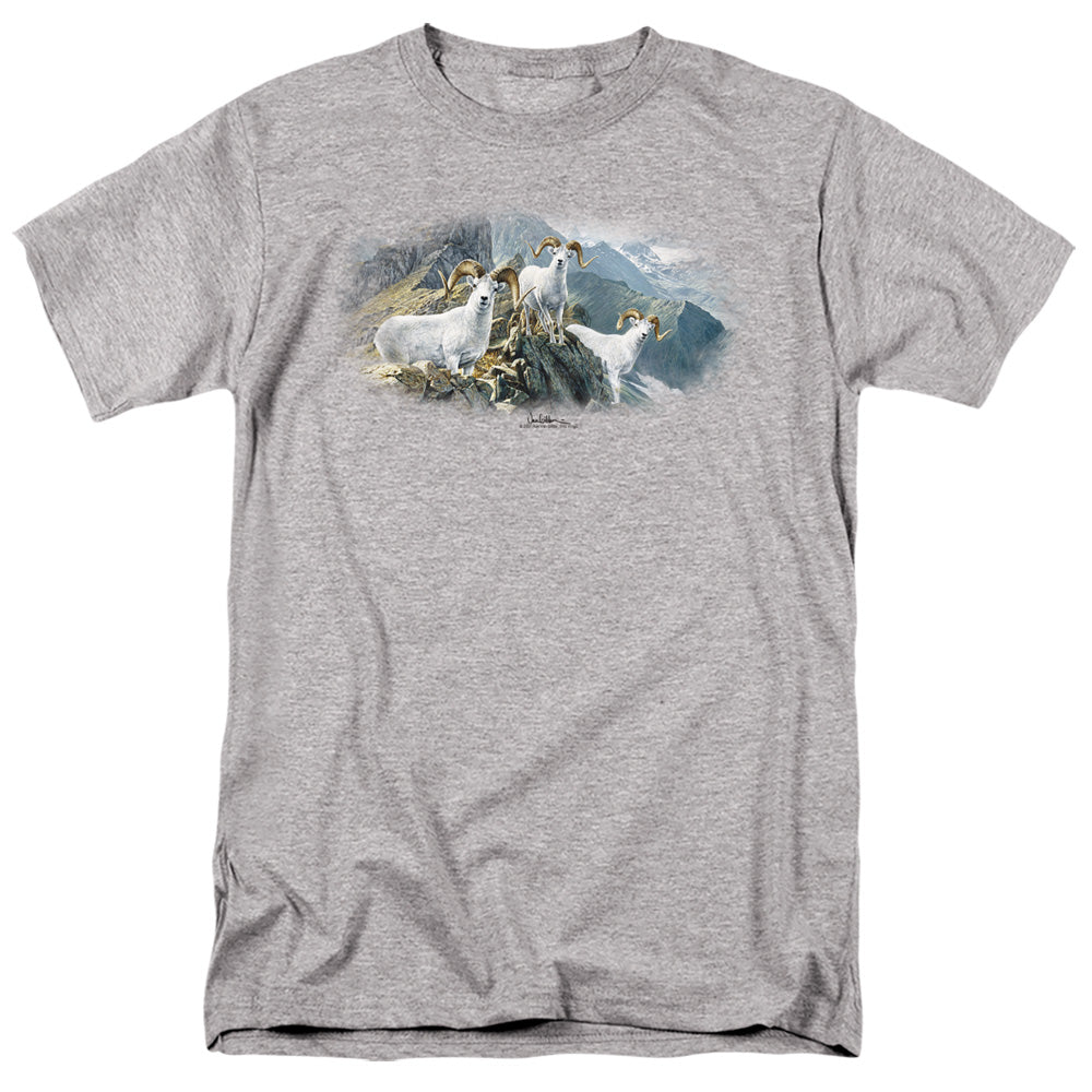 WILDLIFE/HIGH TRAILS DALL SHEEP - S/S ADULT 18/1 - ATHLETIC HEATHER