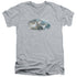 WILDLIFE/HIGH TRAILS DALL SHEEP - S/S ADULT V-NECK 30/1 - ATHLETIC HEATHER