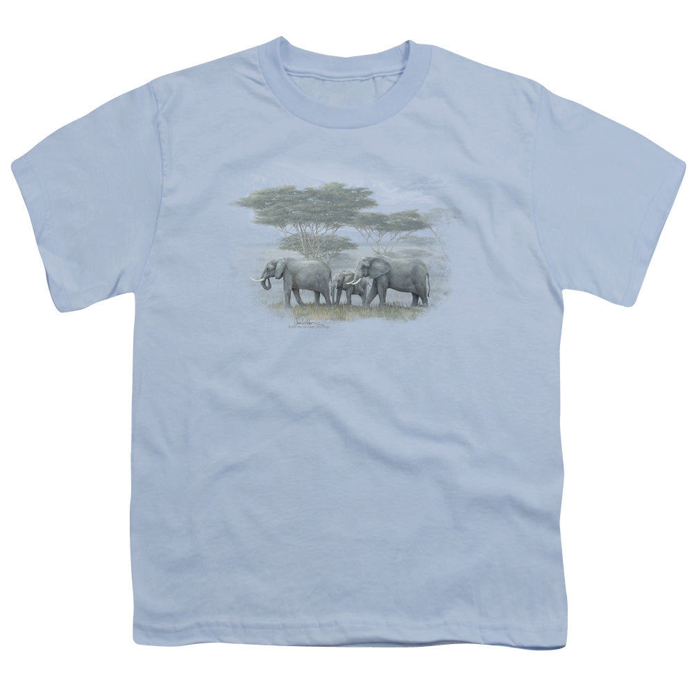 WILDLIFE/HEART OF AFRICA - S/S YOUTH 18/1 - LIGHT BLUE
