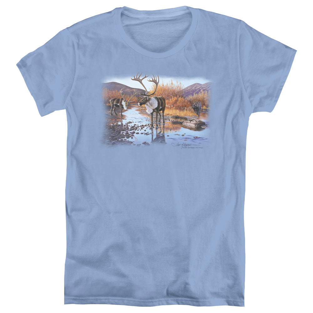 WILDLIFE/ACCIDENTAL AMBUSH - S/S WOMENS TEE - CAROLINA BLUE