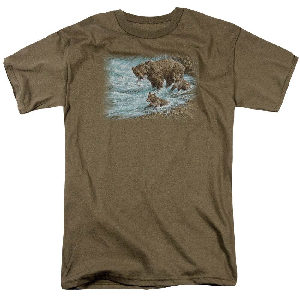 WILDLIFE/ALASKAN BROWN BEAR - S/S ADULT 18/1 - SAFARI GREEN