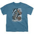 WILDLIFE/WOOD PILE RABBIT - S/S YOUTH 18/1 - SLATE