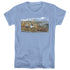WILDLIFE/CARIBOU - S/S WOMENS TEE - CAROLINA BLUE