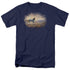 WILDLIFE/DUST AT DAWN - S/S ADULT 18/1 - NAVY