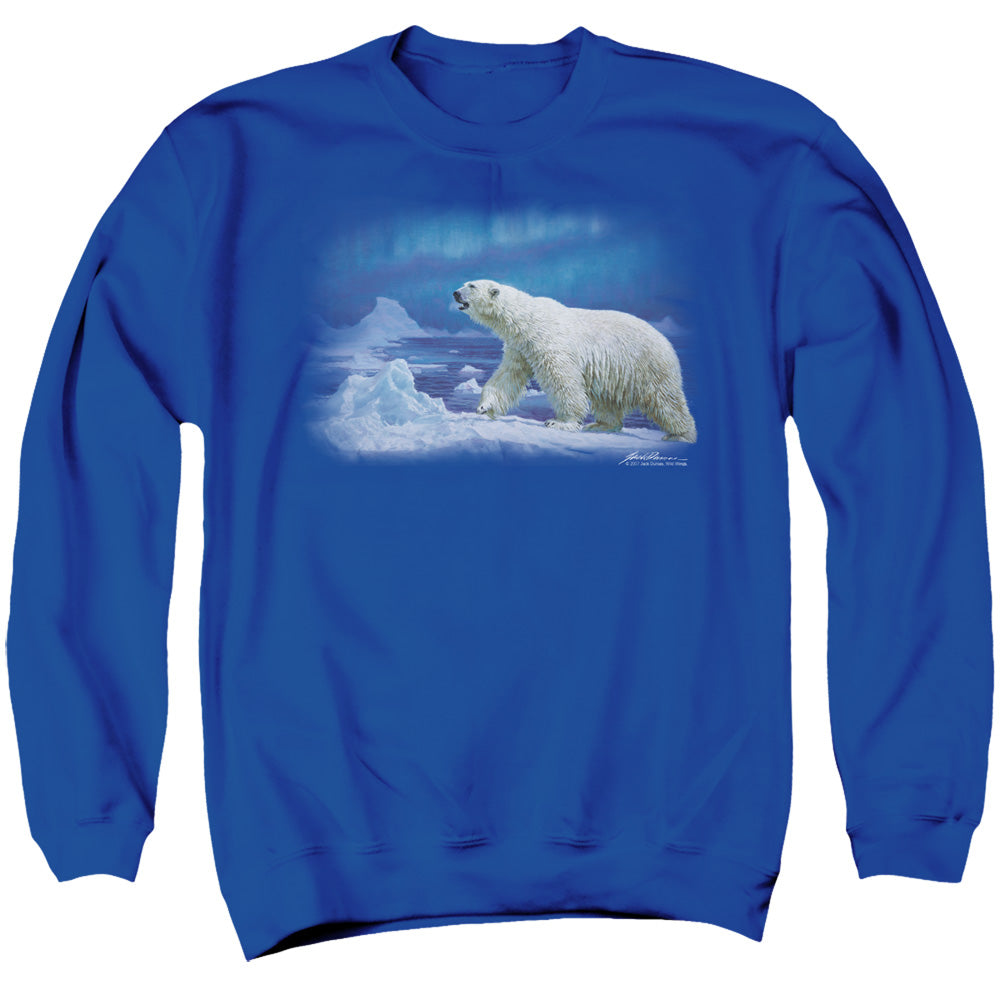 WILDLIFE/NOMAD OF THE NORTH - ADULT CREWNECK SWEATSHIRT - ROYAL BLUE