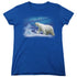 WILDLIFE/NOMAD OF THE NORTH - S/S WOMENS TEE - ROYAL BLUE