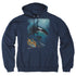 WILDLIFE/SALMON HUNTER ORCA - ADULT PULLOVER HOODIE - NAVY