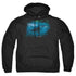 WILDLIFE/PURSUIT THRU THE KELP ORCA - ADULT PULLOVER HOODIE - BLACK
