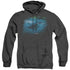WILDLIFE/PURSUIT THRU THE KELP ORCA - ADULT HEATHER HOODIE - BLACK