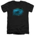 WILDLIFE/PURSUIT THRU THE KELP ORCA - S/S ADULT V-NECK 30/1 - BLACK