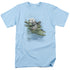 WILDLIFE/KELP CRADLE OTTERS - S/S ADULT 18/1 - LIGHT BLUE