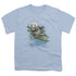 WILDLIFE/KELP CRADLE OTTERS - S/S YOUTH 18/1 - LIGHT BLUE