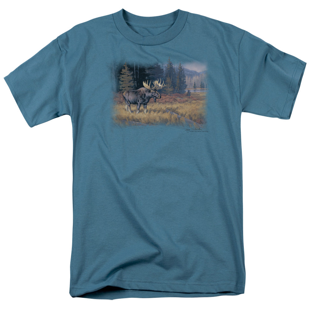 WILDLIFE/OCTOBER MOOSE - S/S ADULT 18/1 - SLATE