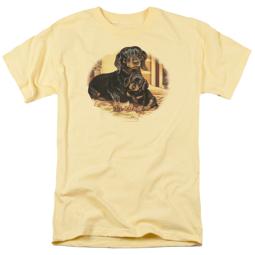 WILDLIFE/PICTURE PERFECT DACHSHUNDS - S/S ADULT 18/1 - BANANA
