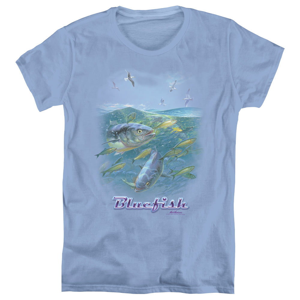 WILDLIFE/BLUE MAYHEM - S/S WOMENS TEE - CAROLINA BLUE