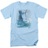 WILDLIFE/LEAPING SAILFISH - S/S ADULT 18/1 - LIGHT BLUE