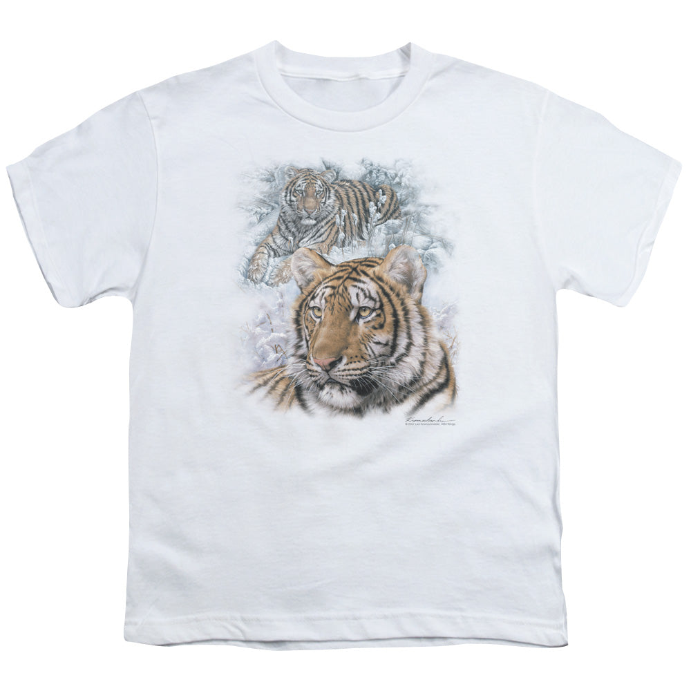 WILDLIFE/TIGERS - S/S YOUTH 18/1 - WHITE