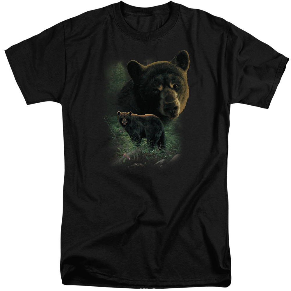 WILDLIFE/BLACK BEARS - S/S ADULT TALL 18/1 - BLACK