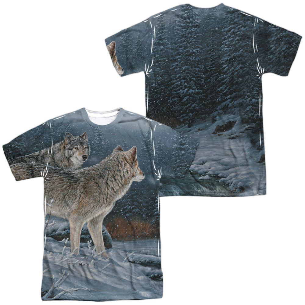 WILD WINGS/TWILIGHT HUNTERS (FRONT/BACK PRINT) - S/S ADULT POLY CREW - MULTI