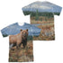 WILD WINGS/AUTUMN SPLENDOR (FRONT/BACK PRINT) - S/S ADULT POLY CREW - MULTI
