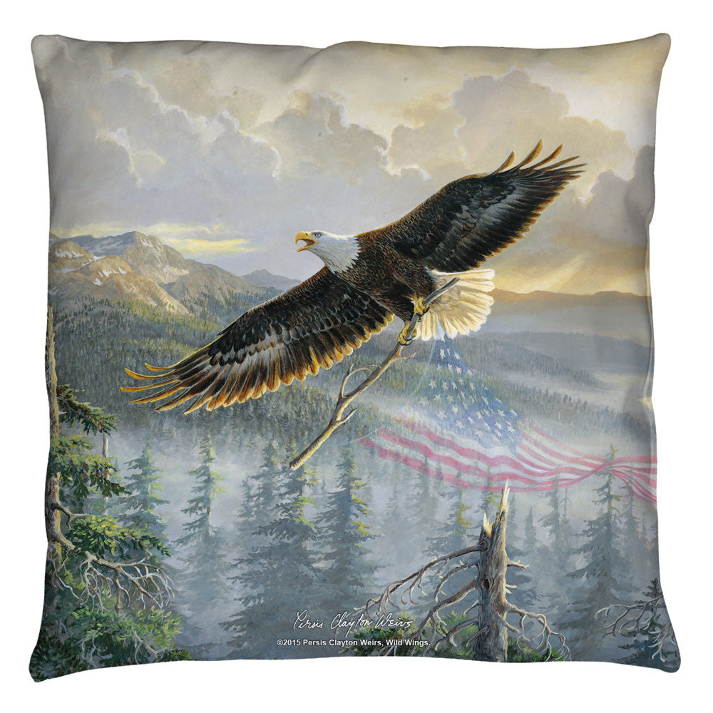 WILD WINGS/REBUILDING AMERICA 2 - THROW PILLOW