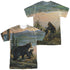 WILD WINGS/SERENITY AT TWILIGHT (FRONT/BACK PRINT) - S/S ADULT POLY CREW - MULTI