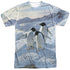 WILD WINGS/PENGUINS (FRONT/BACK PRINT) - S/S ADULT POLY CREW - MULTI