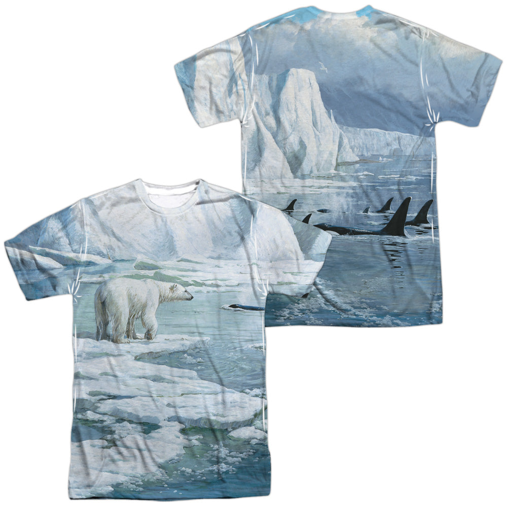 WILD WINGS/GLACIERS EDGE (FRONT/BACK PRINT) - S/S ADULT POLY CREW - MULTI