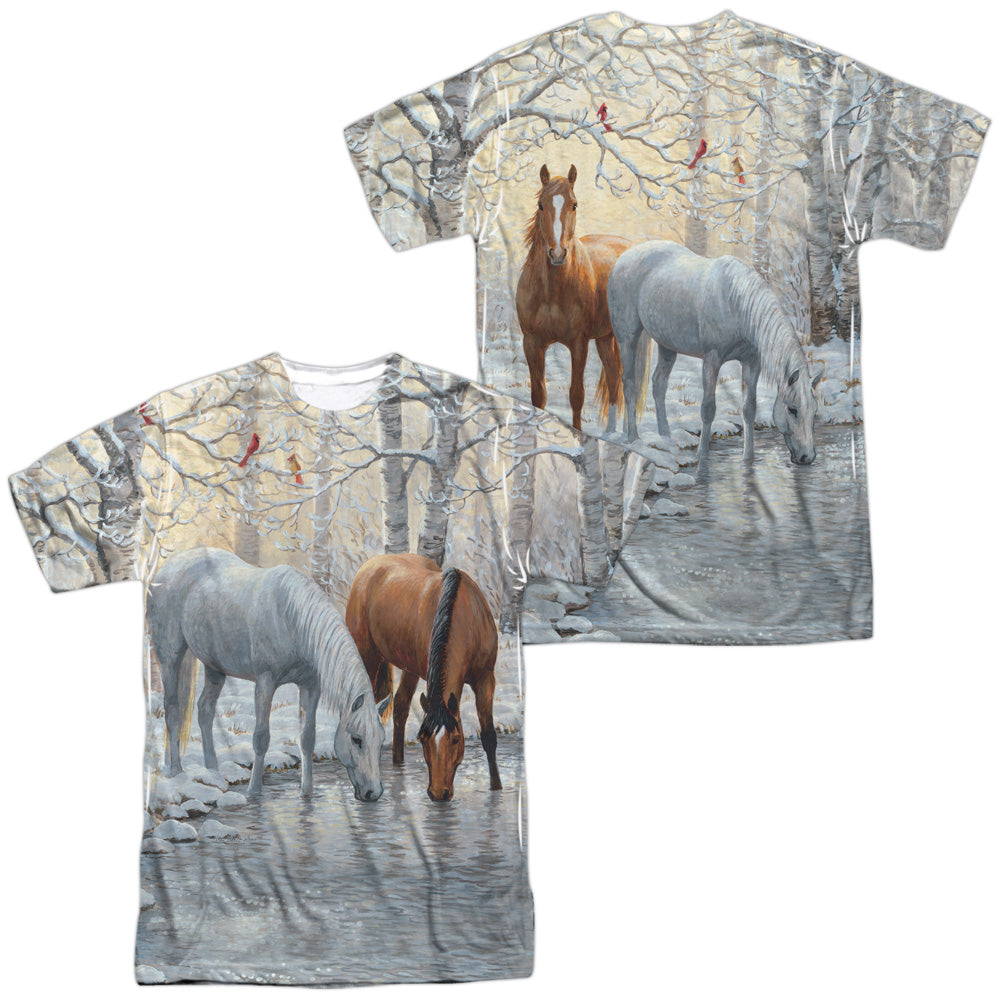 WILD WINGS/FROSTY SUNSHINE (FRONT/BACK PRINT) - S/S ADULT POLY CREW - MULTI